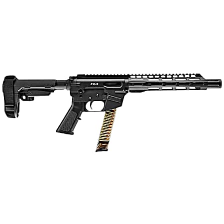FREEDOM ORDNANCE FX9P10S FX-9  9mm Luger 31+1 10 Black Nitride Steel Barrel, M-LOK Handguards, Black Anodized Aluminum Picatinny Rail Receiver, Black SBA3 Brace, AR15 Grips, Right Hand