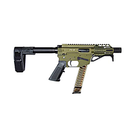 FREEDOM ORDNANCE FX9P4SBM-ODG FX9P  9mm Luger 4 OD Green