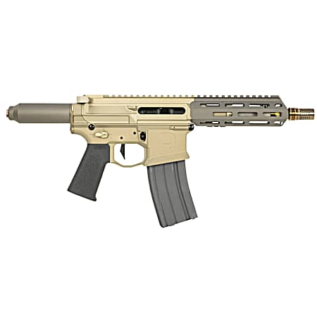 Q LLC HB55610INPISTOLNB Honey Badger  223 Rem/5.56 NATO 10 Black Threaded Barrel, M-LOK Handguard, Black Anodized Aluminum Picatinny Rail Receiver, No Brace