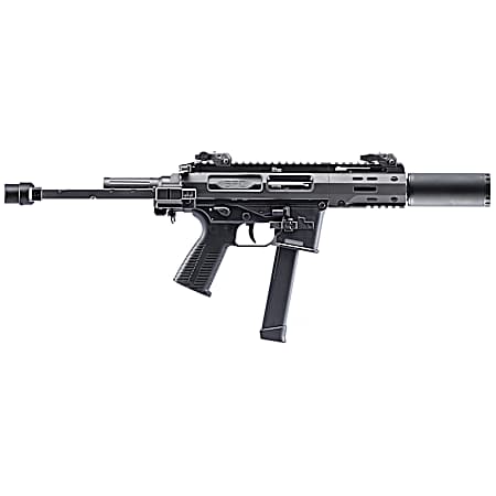 B&T Firearms 500003SDGTB SPC9 SD 9mm Luger 33+1 4.50 with RBS Suppressor, Black, Tele Brace Adapter, Polymer Grip (Glock Mag Compatible)