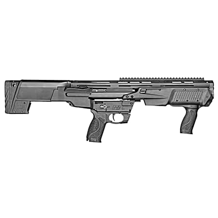Smith & Wesson 12490 M&P Bullpup 12 Gauge Pump 3 7+1 (2.75) 19 Black Oxide Smooth Bore/Threaded Barrel, Matte Black Receiver, Black Fixed Bullpup Stock, Black w/Interchangeable Backstrap Grip