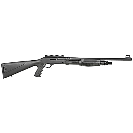 SDS Imports DSF12 Duo-Sys Force  12 Gauge Pump/Semi-Auto Hybrid 3 5+1 19 Barrel, Black Steel Receiver, Synthetic Fixed Stock w/Pistol Grip Includes 3 Chokes