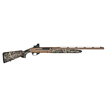 Girsan 390155 MC312 Gobbler 12 Gauge with 24 Barrel, 3.5 Chamber, 5+1 Capacity, Bronze Cerakote Metal Finish & Camo Synthetic Stock Right Hand (Full Size) Includes Red Dot