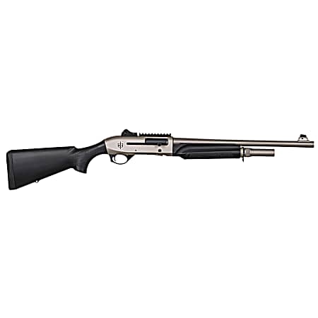 MAC 21000158 2 Tactical Marine 12 Gauge Semi-Auto 3 5+1 18.50 Electroless Marine Nickel Steel Barrel & Picatinny Rail Steel Receiver, Black Fixed Synthetic Stock