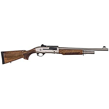 MAC 21000159 2 Tactical Marine 12 Gauge 3 5+1 18.50, Electroless Nickel Barrel/Rec, Walnut Furniture, Ghost Ring Sight, Optics Mount, 3 Chokes