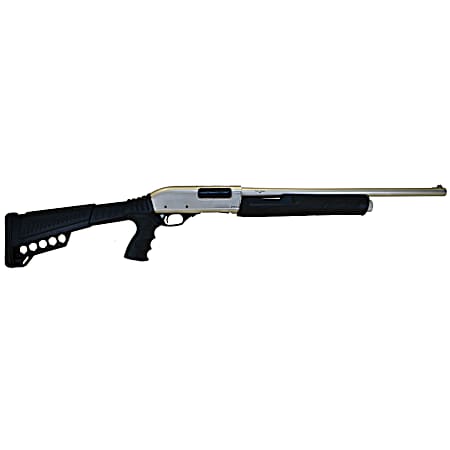 Citadel FRPAX1220NKL CDP Force Tactical Pump 12 Gauge 3+1 3 20  Silver Marinecote Barrel, Steel Receiver w/Silver Marinecote Finish, Synthetic Pistol Grip Stock