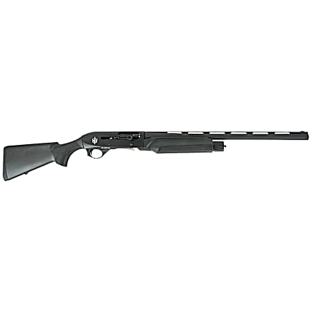 MAC 21000156 2 3-Gun 12 Gauge 3 3+1 21, Black, Synthetic Furniture, Fiber Optic Sight, Oversized Controls, 3 Chokes
