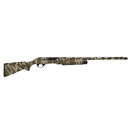 Spandau Arms 21000191 S2  12 Gauge Semi-Auto 3 3- 2.75 Shells 24 Overall Mossy Oak Bottomland Vent Rib Barrel, Drilled & Tapped Receiver, Fixed Synthetic Stock, Benelli Choke Tube System