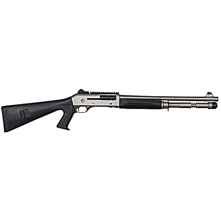 MAC 21000153 1014 Marine 12 Gauge 3 5+1 18.50, Electroless Nickel Barrel/Rec, Synthetic Furniture, Fixed Pistol Grip Stock, Ghost Ring Sight, Optics Mount, 3 Chokes