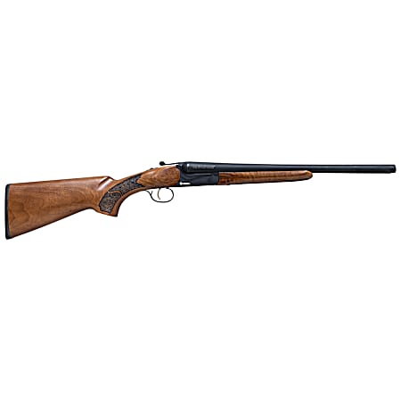 Citadel CITSBS1218 Coach  Compact Frame 12 Gauge Break Open 3 2rd 18.50 Blued Barrel & Receiver, Walnut Fixed Stock, Ambidextrous