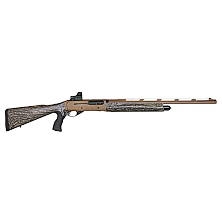 Girsan 390160 MC312 Gobbler 12 Gauge with 24 Barrel, 3.5 Chamber, 5+1 Capacity, Bronze Cerakote Metal Finish & Camo Fixed Pistol Grip Synthetic Stock Right Hand (Full Size) Includes Red Dot