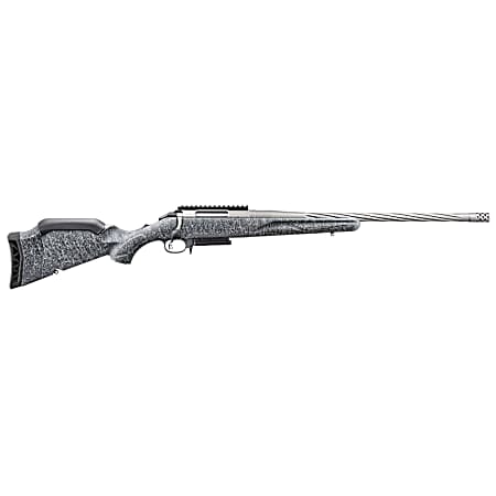 Ruger 46912 American Gen II Full Size 6mm Creedmoor 3+1  20 Cobalt Cerakote Threaded Barrel, Picatinny Rail Steel Receiver, Gray Splatter Adjustable Synthetic Stock