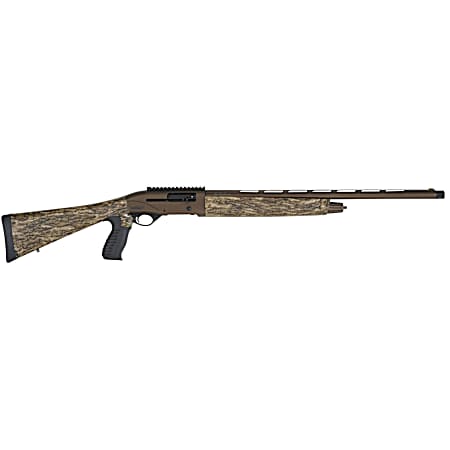 TriStar 24151 Viper G2 Turkey 12 Gauge 3 5+1 24 Barrel, Bronze Cerakote Receiver, Mossy Oak Bottomland Fixed Pistol Grip Stock, Includes 4 MobilChoke