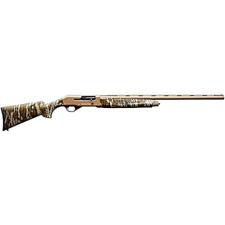 Charles Daly 930271 601  12 Gauge 4+1 3 28 Vent Rib Barrel, Flat Dark Earth Barrel/Receiver Finish, Mossy Oak Bottomland Stock & Forend, Includes 3 Chokes