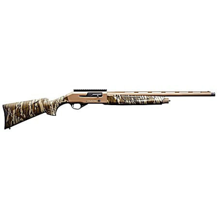 Charles Daly 930313 601  12 Gauge 4+1 3 24 Vent Rib Barrel, Flat Dark Earth Aluminum Receiver, Mossy Oak Bottomland Synthetic Stock, Fiber Optic Front/Picatinny Rail Rear, Includes 3 Choke Tubes