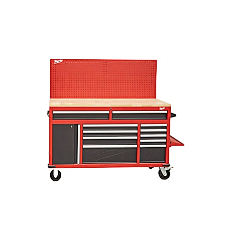 61 in 11-Drawer High Capacity Mobile Workbench