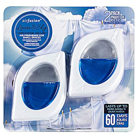 2 Pk Air Freshener Linen & Sky