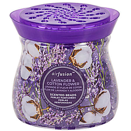 14 oz Beads Lavender & Cotton Flower