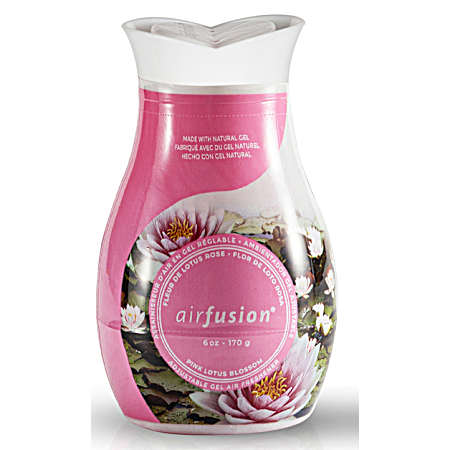 6 oz Solid Gel Air Freshener Pink Lotus Blossom