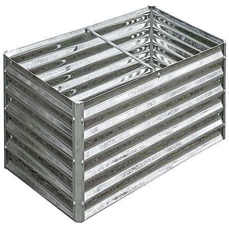 6 ft. x 3 ft. x 1.4 ft. GrowIT Raised Galvanized Steel Garden Bed