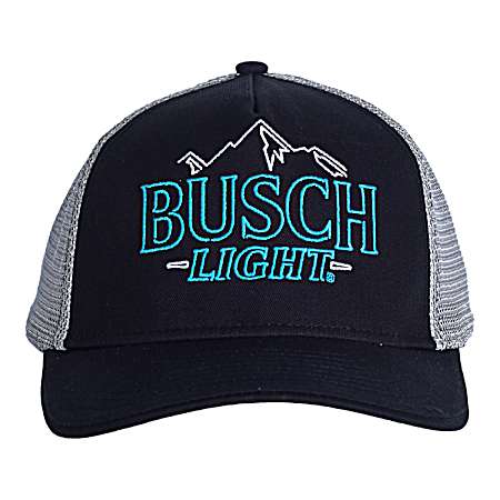 Men's Black Busch Neon Logo Cap
