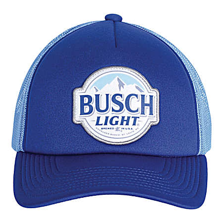 Men's Blue Busch Round Logo Cap