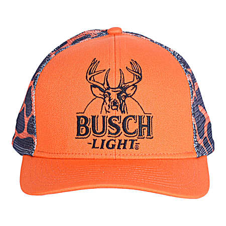 Men's Orange Busch Camo Buck Cap