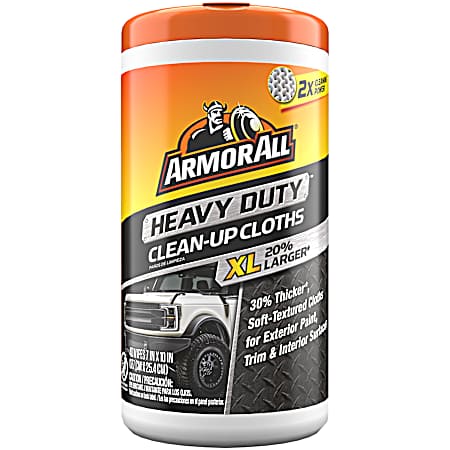 Heavy Duty XL Clean-Up Cloths - 40 Ct