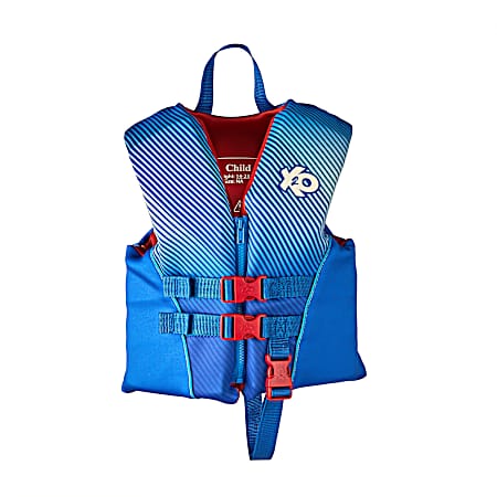 Child Comfort Wave Vest, 30-50 lbs. Blue Ombre