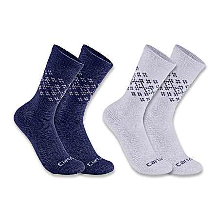 Women's Heavyweight Synthetic Wool Boot Socks - 2 Pk