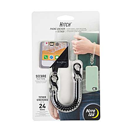 Hitch Phone Anchor & Tether  Black Tether/Black MicroLock