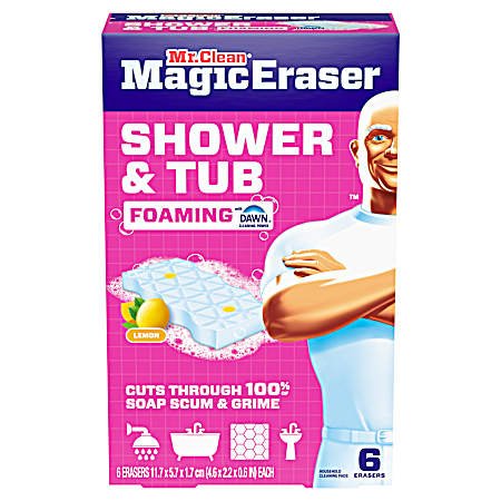 Magic Eraser Shower Scrubber Starter Kit