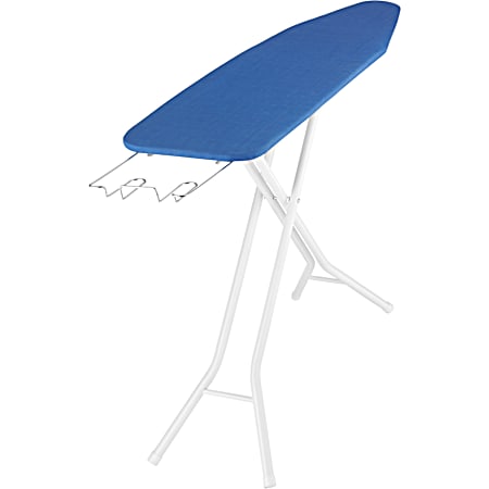 4-Leg Ironing Board w/ Metal Iron Rest & Garment Rack