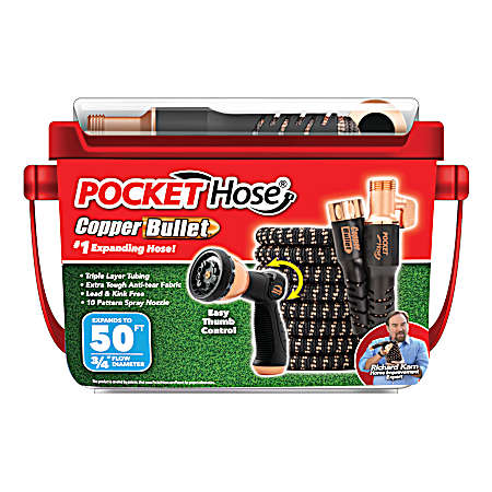 50 ft. Pocket Hose Copper Bullet