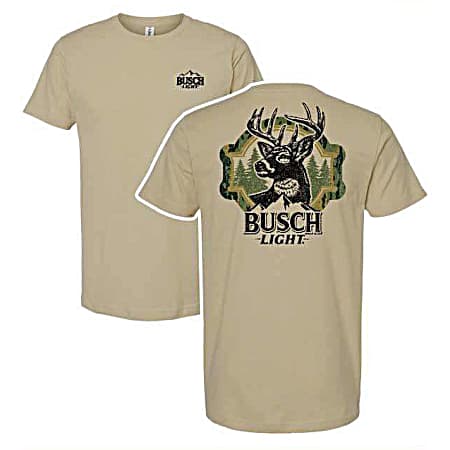 Men's Camo Can Deer Short Sleeve Shirt