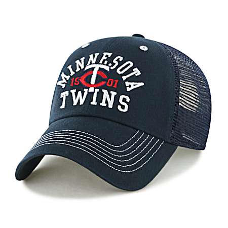 Adult Minnesota Twins White Mass Ribbie Cap