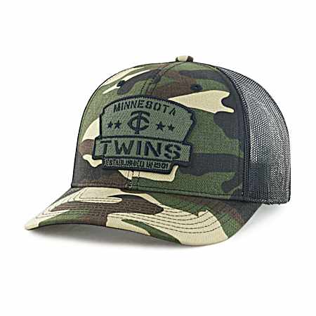Adult Minnesota Twins White Camo Crate Cap