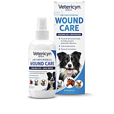 Plus Antimicrobial Wound Care Spray for All Animals, 8 oz.