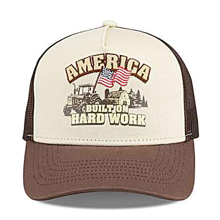 America Built on Hard Work Ball Cap