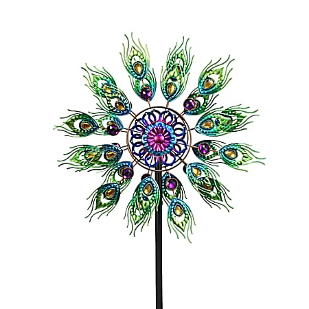 Peacock Dual-Motion Windwheel