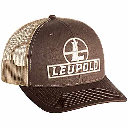 Men's Brown/Khaki Reticle Trucker Cap
