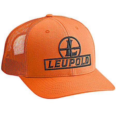 Men's Blaze Orange Reticle Trucker Cap