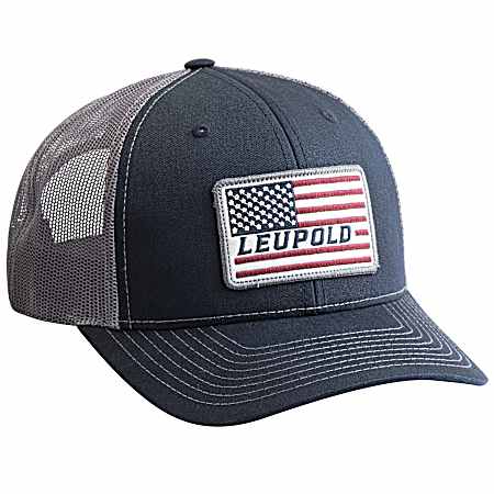 Men's Navy/Orange Flag Trucker Cap