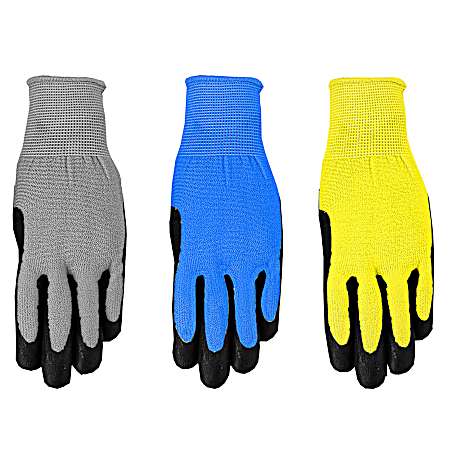 Large 3 pk. Mens Grip MateGloves  - Assorted