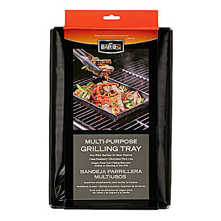 Multi-Purpose Grilling Tray Black