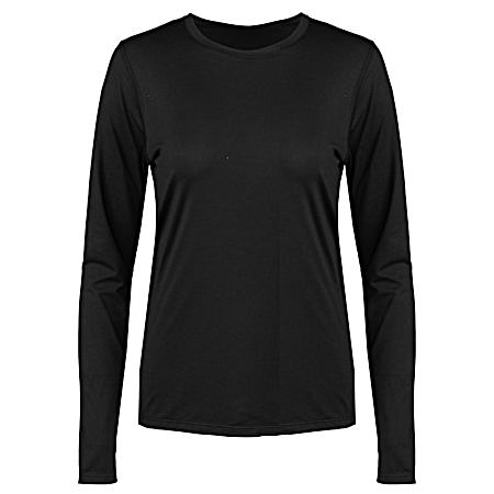 Women's Black Active Long Sleeve Shirt