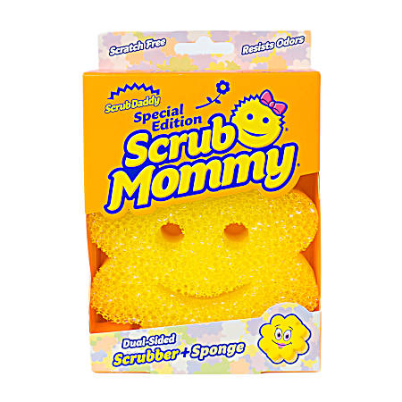  Scrub Mommy Power Flower Yellow Non-Scratch Cleaning Sponge