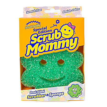 Scrub Mommy Power Flower Green Non-Scratch Cleaning Sponge