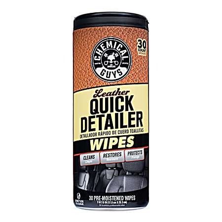30 ct. Leather Quick Detail Wipes