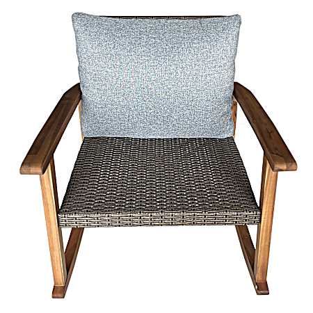 Sequoia Wicker Rocking Chair w/Cushion